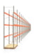 Palettenregal ARTUS - Regalreihe mit 30 Feldern und 3 Träger-Ebenen - Fachlast 2.910 kg - 5.000 x 83.635 x 1.100 mm (HxBxT) - Schwerlastregal